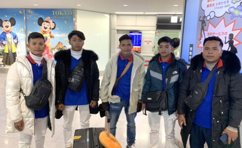 関東・関西建設／とび・掘削作業のカンボジア人技能実習生5名が入国しました