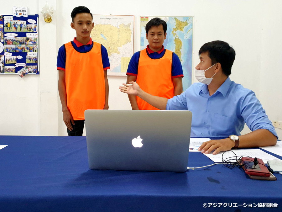 千葉県の掘削職種企業様によるオンライン面接の写真