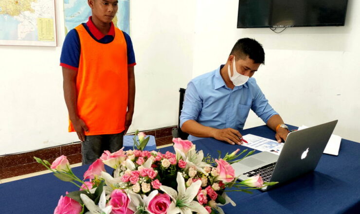 千葉県の掘削職種企業様が カンボジア人実習生の面接を実施の写真