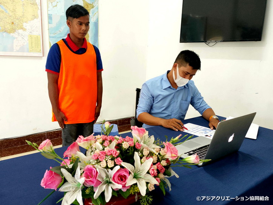 千葉県の掘削職種企業様が カンボジア人実習生の面接を実施の写真
