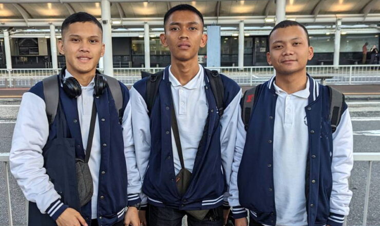 インドネシア人技能実習生３名の入国