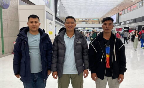 ネパール技能実習生3名入国