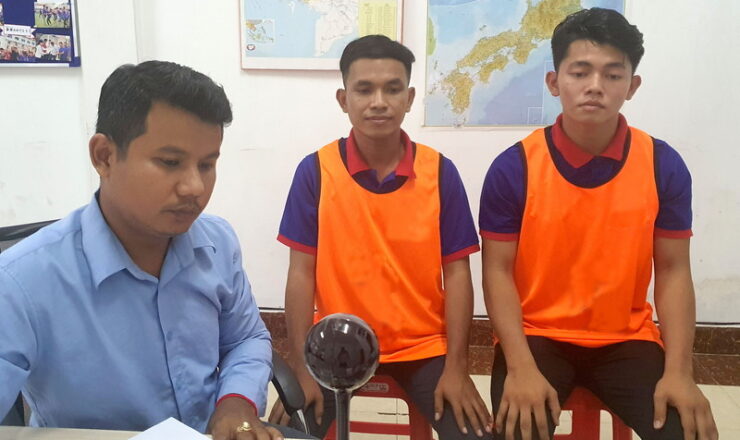 茨城県のとび職種の企業様によるカンボジア人技能実習生の面接風景